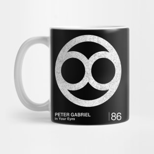 Peter Gabriel / Minimalist Graphic Design Fan Mug